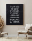 No One Cares List