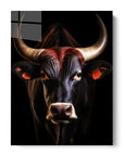 Bull Black Portrait