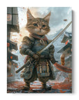 Cute Samurai Cat