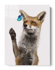 Fox Catching Butterfly