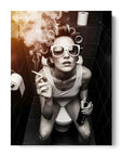 Girl on Toilet Smoking