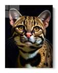 Ocelot Black Portrait