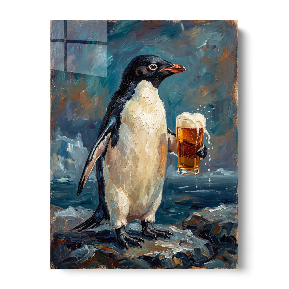 Penguin Drinking Beer – Zenz Art