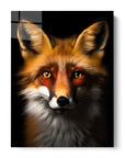 Red Fox Black Portrait