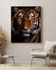 Bengal Tiger Black Portrait