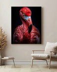 Flamingo Black Portrait