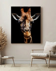 Giraffe Black Portrait