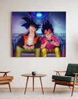 Goku Vegeta Gaming Together