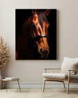 Horse Black Portrait