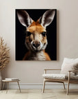 Kangaroo Black Portrait