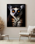 Lemur Black Portrait