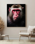 Macaque Black Portrait
