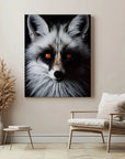 Marble Fox Black Portrait