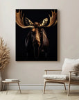 Moose Black Portrait