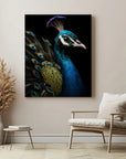 Peacock Black Portrait