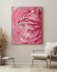 Pink Cat Painting