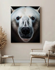 Polar Bear Black Portrait