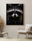 Raccoon Black Portrait