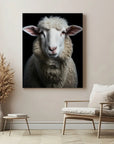 Sheep Black Portrait