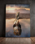 Lion Reflection