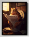Toilet Cat Newspaper