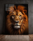 Beautiful Lion Black Portrait
