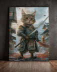Cute Samurai Cat
