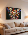Deer Flower Art
