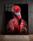 Flamingo Black Portrait