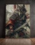 Japanese Wolf Samurai