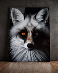 Marble Fox Black Portrait