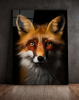 Red Fox Black Portrait