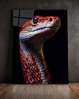 Red Snake Black Portrait