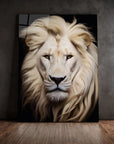 White Lion Black Portrait