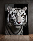 White Tiger Black Portrait
