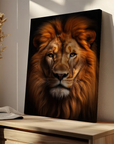 Beautiful Lion Black Portrait
