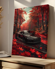Black Audi Red Autumn