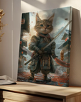 Cute Samurai Cat