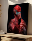 Flamingo Black Portrait