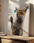 Fox Catching Butterfly