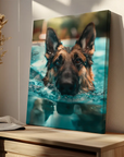 German Shepherd Swimming