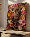 Giraffe Flowers Dream