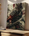 Japanese Wolf Samurai
