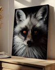 Marble Fox Black Portrait