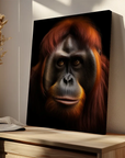 Orangutan Black Portrait