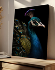 Peacock Black Portrait