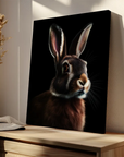 Rabbit Black Portrait