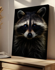 Raccoon Black Portrait