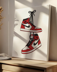Red White Jordans