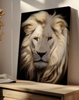 White Lion Black Portrait